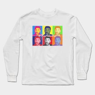 Muhammad Ali Pop Art Vintage Look Long Sleeve T-Shirt